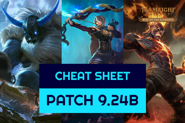 TFT : Cheat sheet des meilleures compos du patch 9.24b